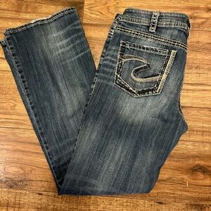 Silver brand Akio cut blue jeans size 31x31